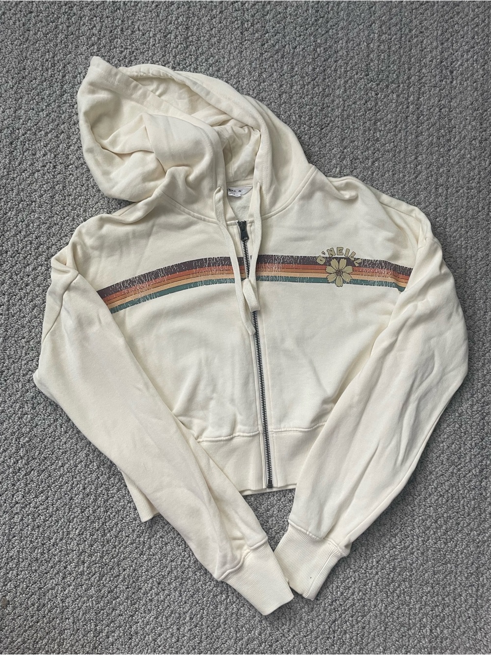 O’Neill Cropped Zip Up Hoodie